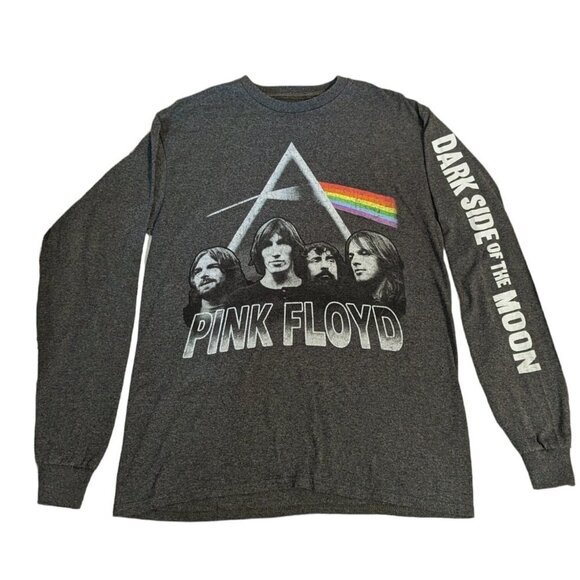 Pink Floyd Dark Side of the Moon Long Sleeve T- Shirt Concert Music Retro - Picture 1 of 6